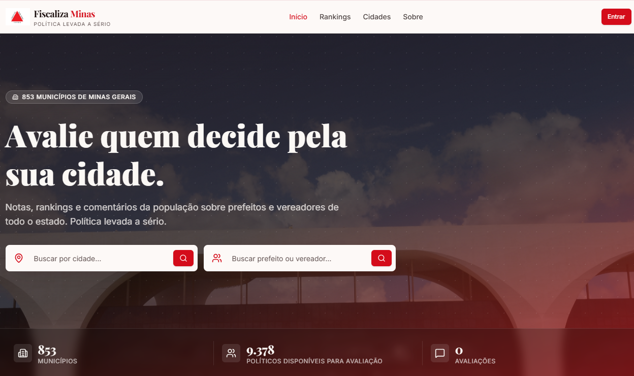 Fiscaliza Minas — portal de avaliação cidadã